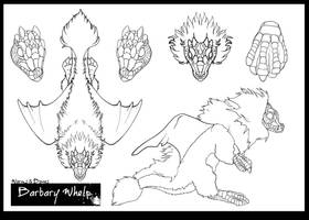 Barbary Whelp Contest Line-art