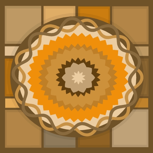Digital Sandart in Earthtones