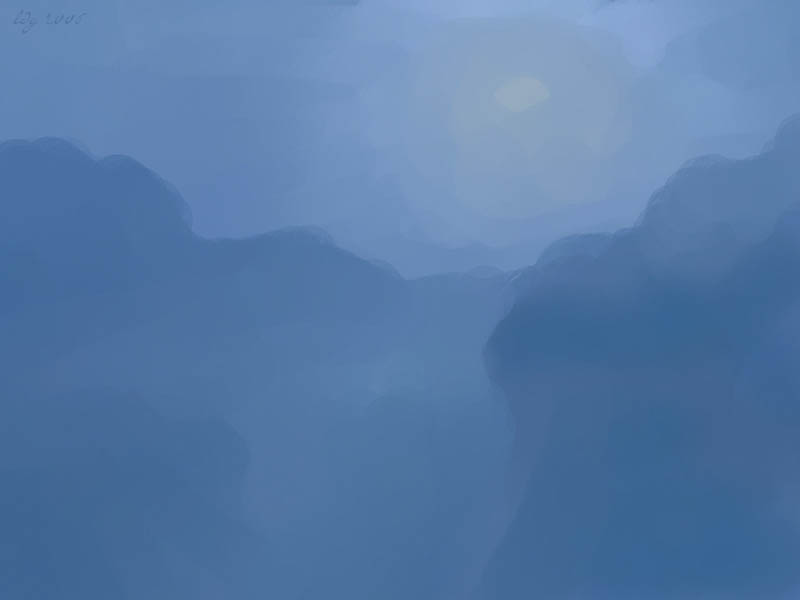 Misty Morning in the Mountains