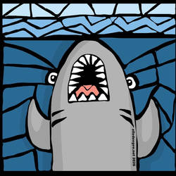 Stained Glass Shark