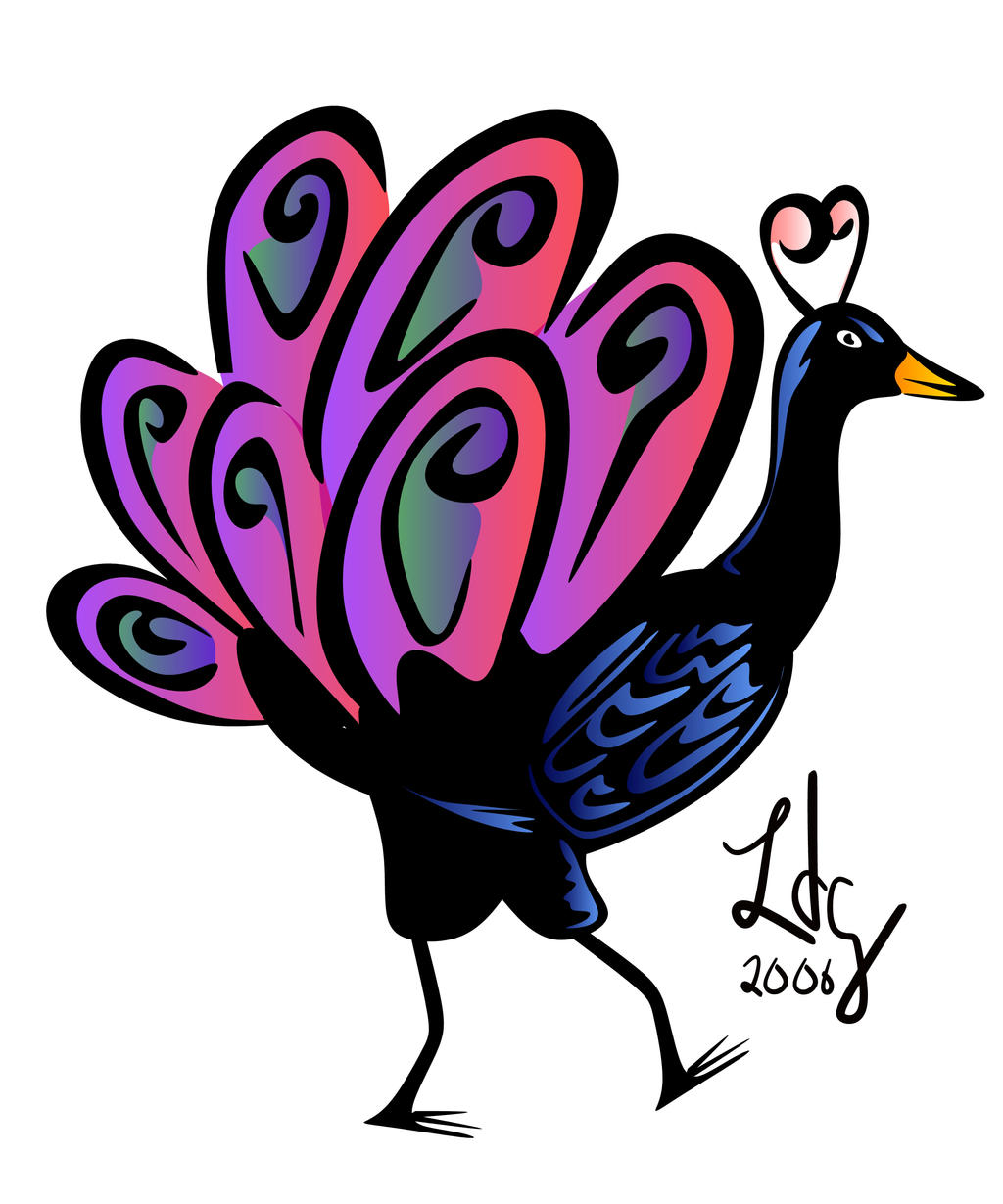 Peacock of the walk