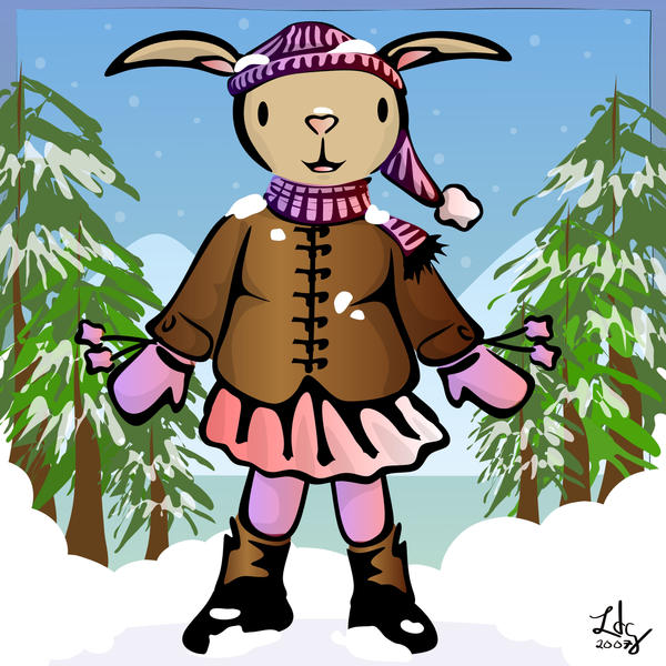 Winter Bunny Girl