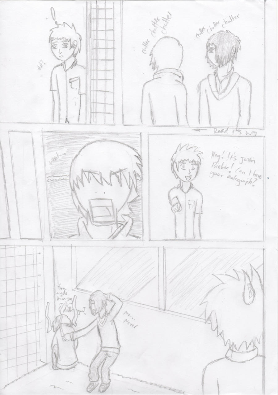 One page manga shot by Corner11 on DeviantArt