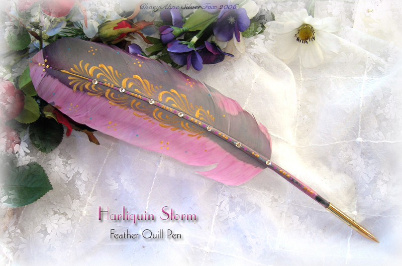 HARLIQUIN STORM Feather Pen