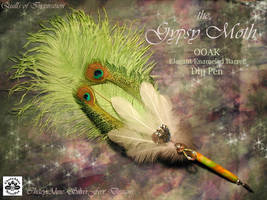 GYPSY MOTH Feather Pen