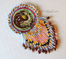 Otter Spirit Beaded Talisman Pendant
