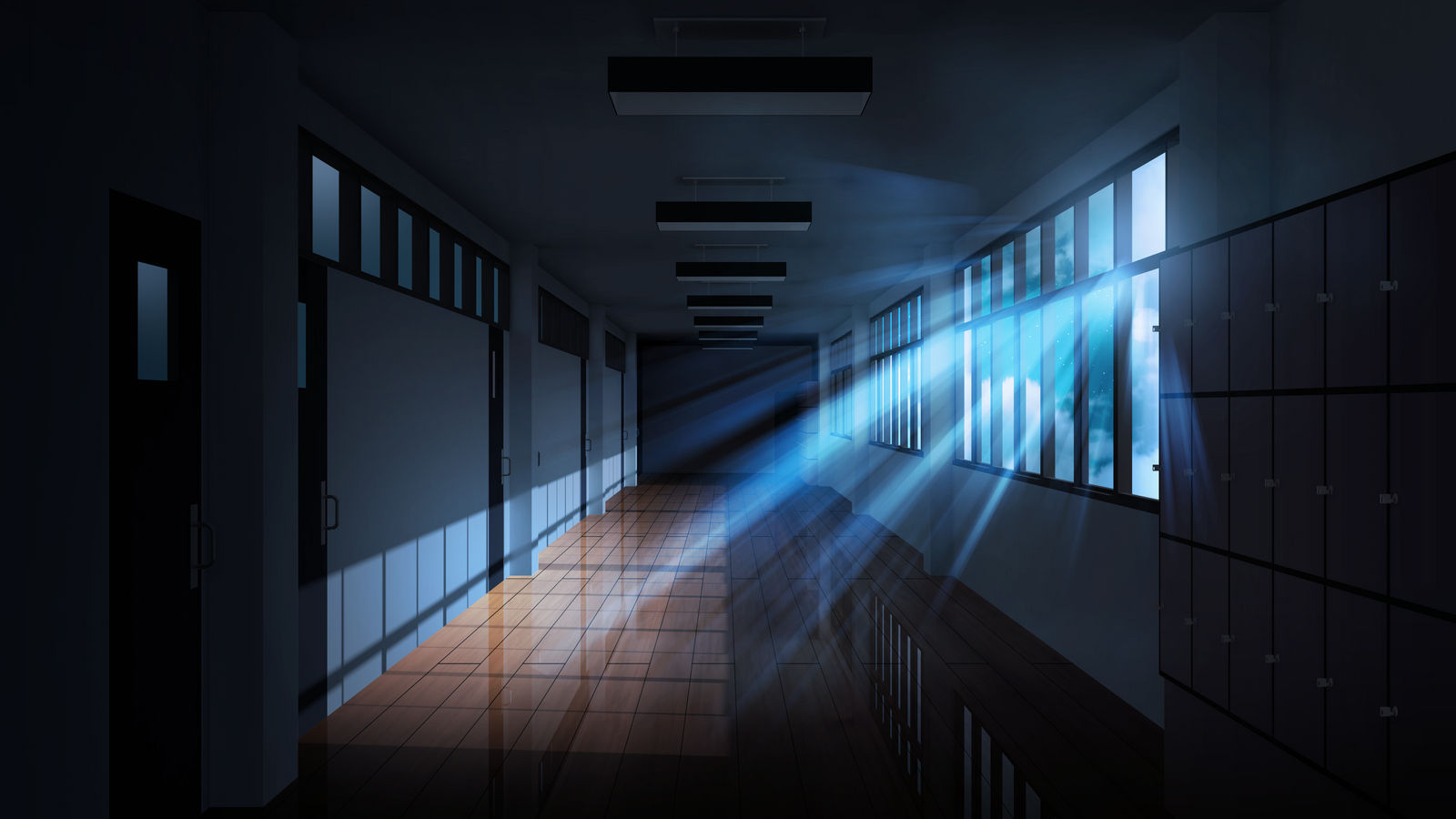 Academy Hallway Anime style Background by TamagochiKun on DeviantArt