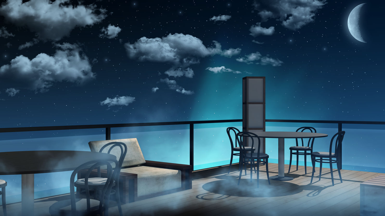 The Academy Terrace Anime Style Background By Tamagochikun On