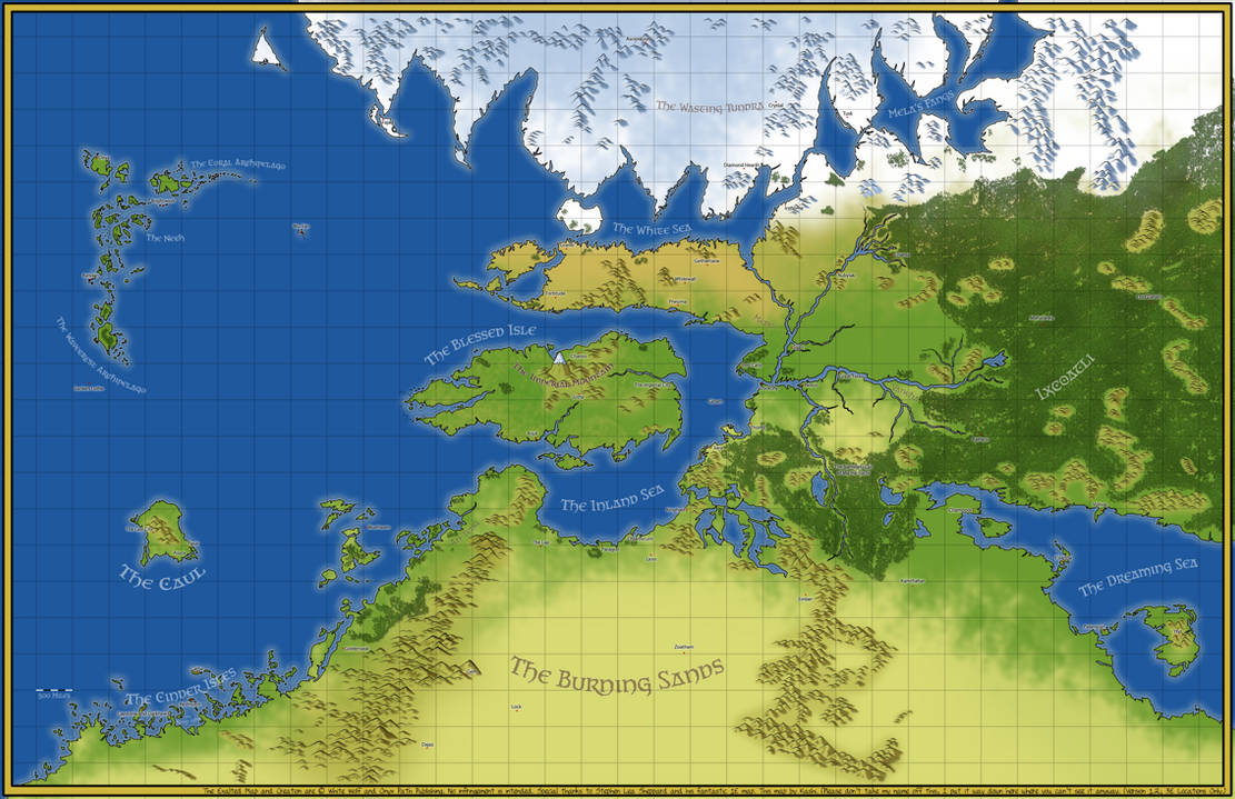 Exalted: Third Edition Map of Creation (1E Style) by Kashi85 on DeviantArt