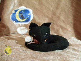 Dreaming Black Cat Plush