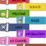 Twitch Buttons - Animal Crossing Colours Mega Pack