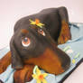 Doberman Wedding Cake