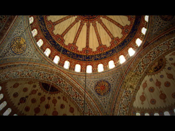 inside of Blue Mosque