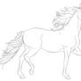 Horse Lineart 4