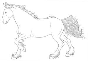 Horse Lineart 5