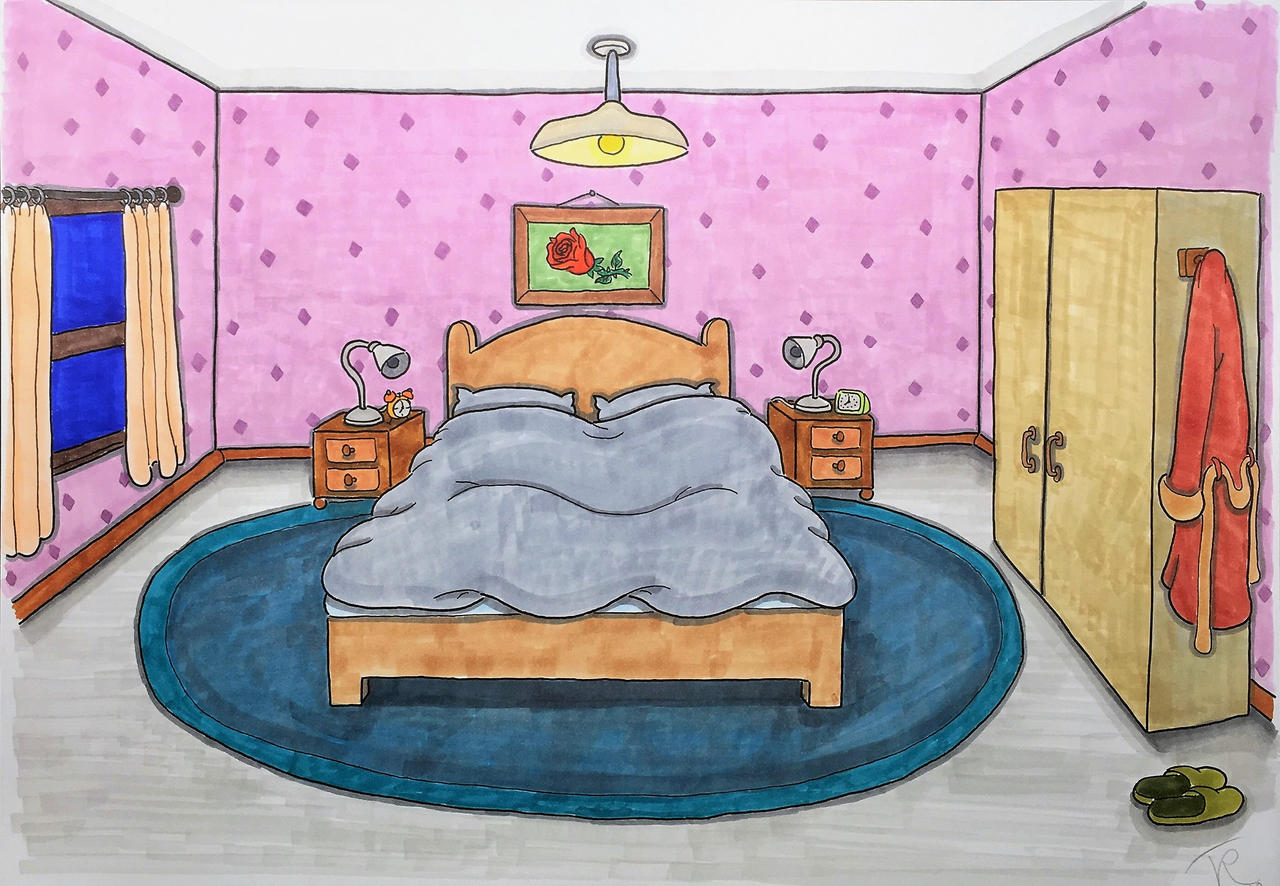 The parents' bedroom by Drawing-Count on DeviantArt