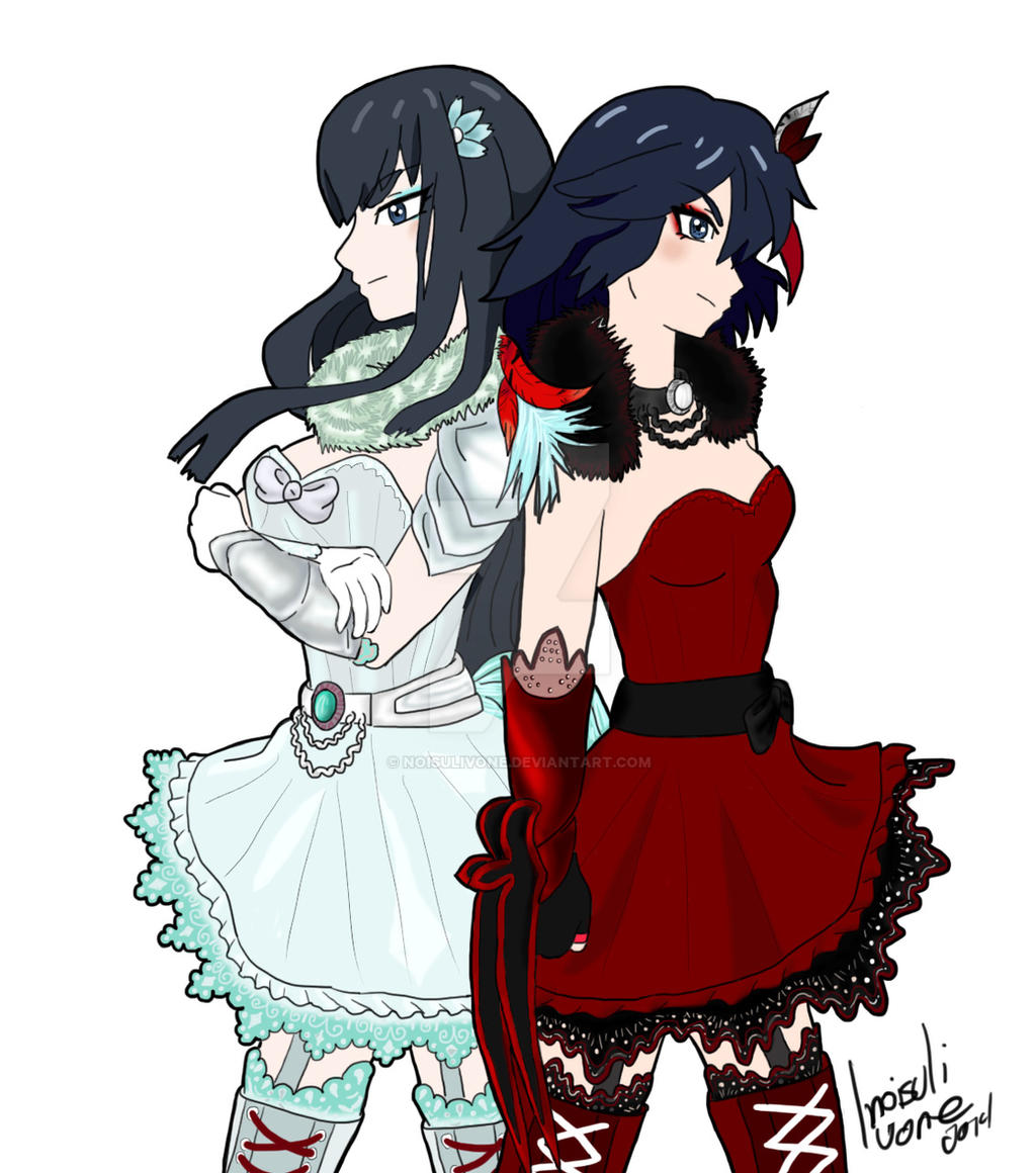 Ryuko and satsuki rwby twins by noisulivone. ryuko and satsuki rwby twins b...
