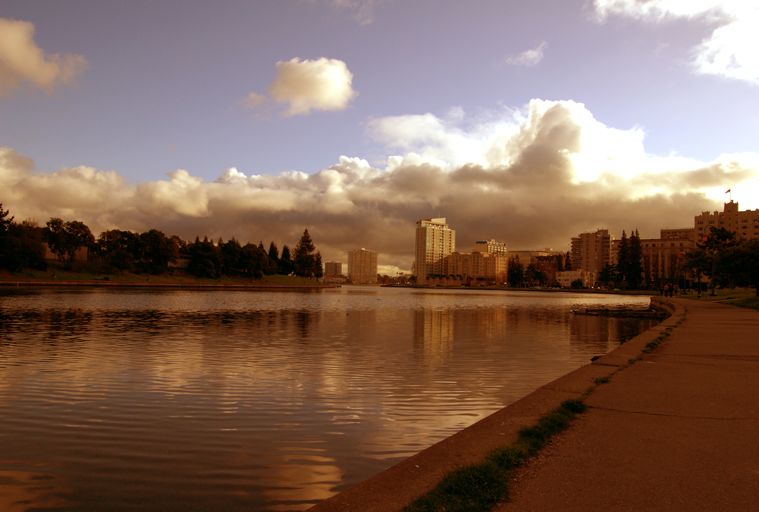 Clouds Over Lake Merritt.