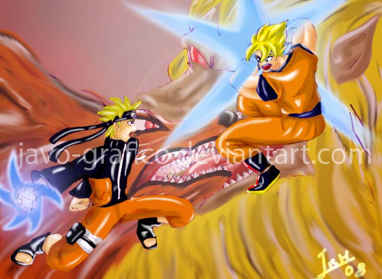 Goku vs Naruto by javiryo on DeviantArt