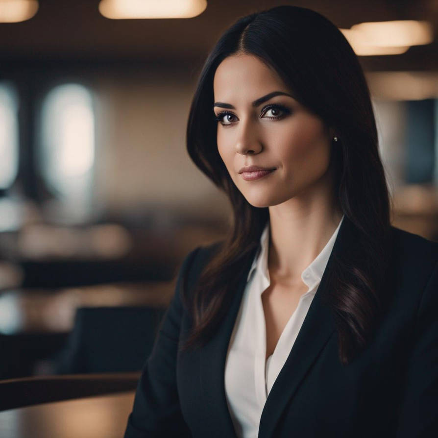 Black haired lawyer