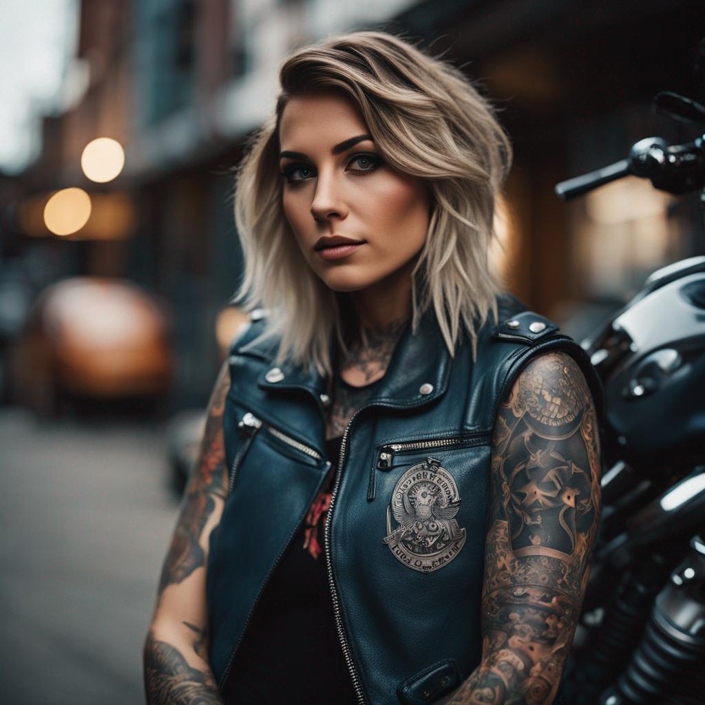Tattooed Biker Chick By Darththeo On DeviantArt tattooed-biker-chick-by-darththeo-on-deviantart
