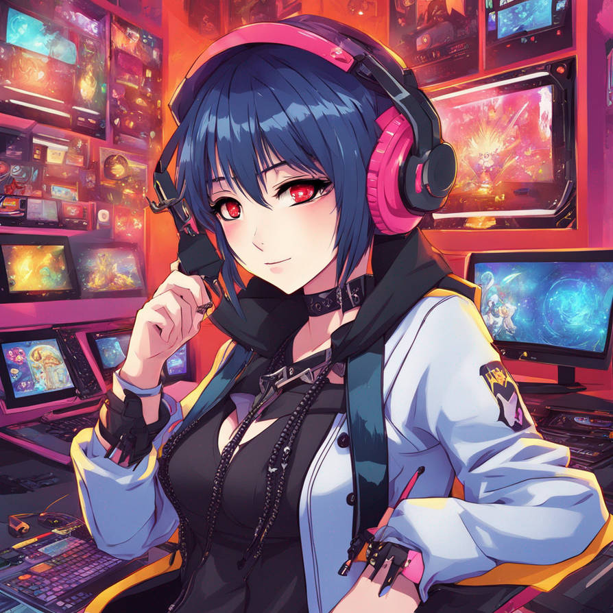 Punk Gamer Goth Girl Gamer by Darththeo on DeviantArt