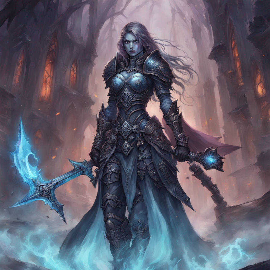 Female death knight by Darththeo on DeviantArt