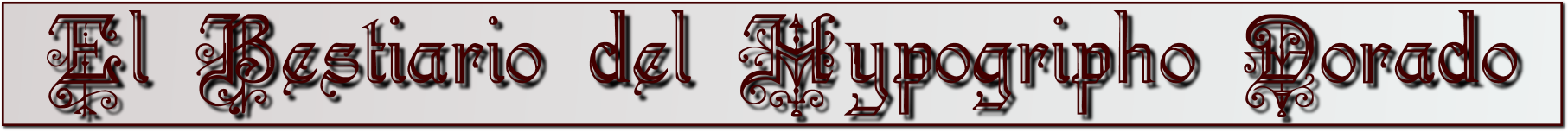 Logo para El Bestiario del Hypogripho Dorado