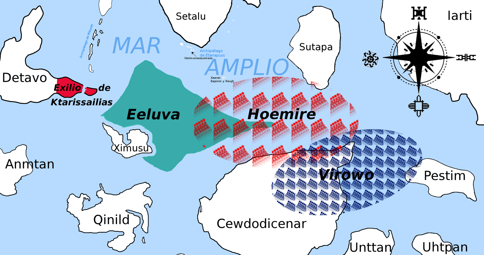 Reino Eeluva y Reinos aereos de Hoemire y Virowo