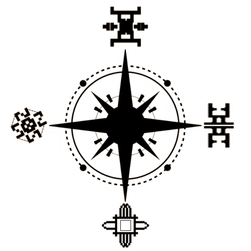 Compass rose in Noamu