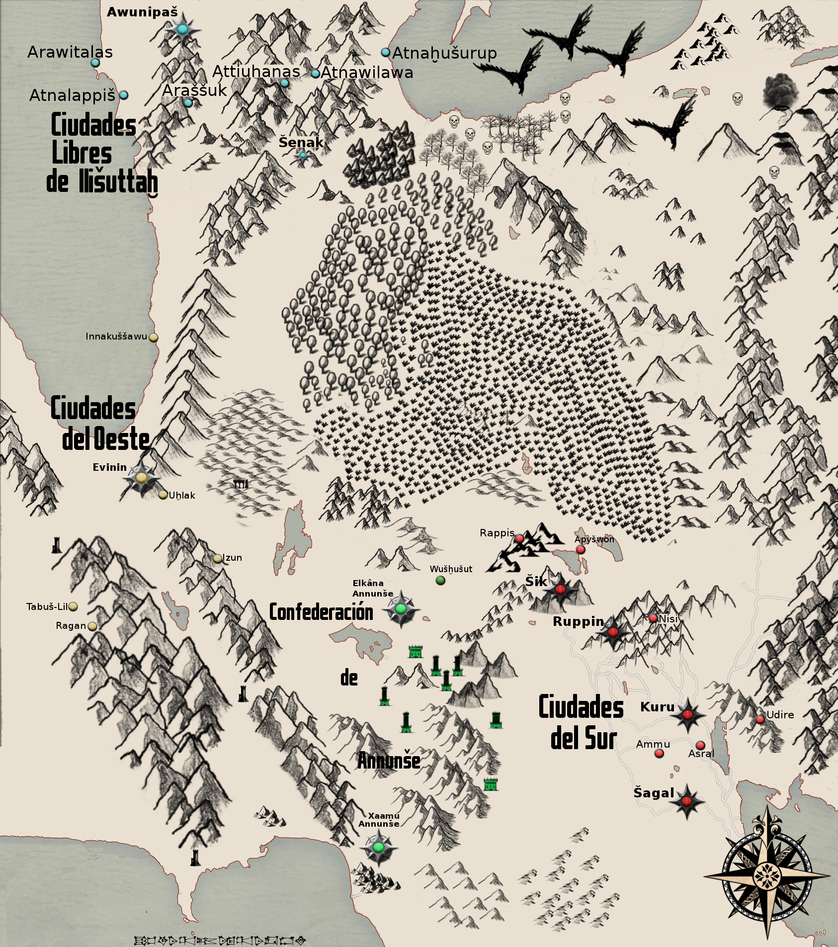Mapa de Lashqumik-nakwumi-sha-Shakn-ensu-Nusukumi