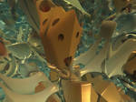 A cheerful fractal creature