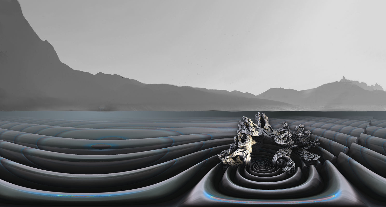 Fractal reefs at the sea shore of Wiliya