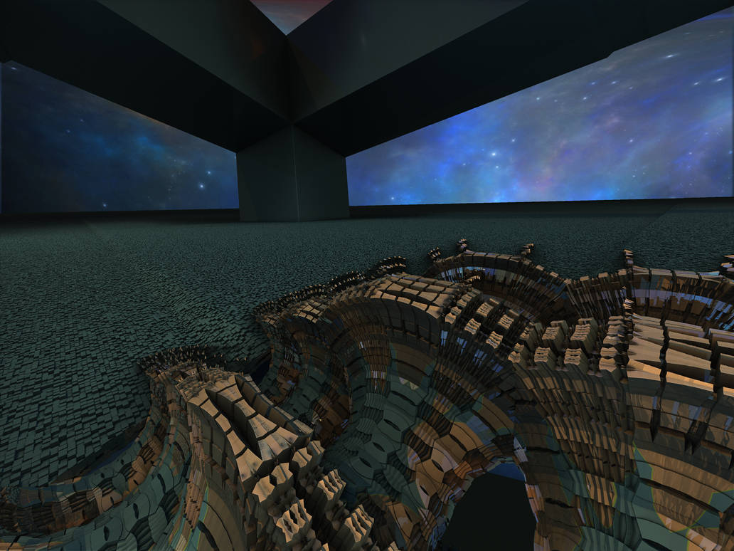 In the Fractal City II by Jakeukalane