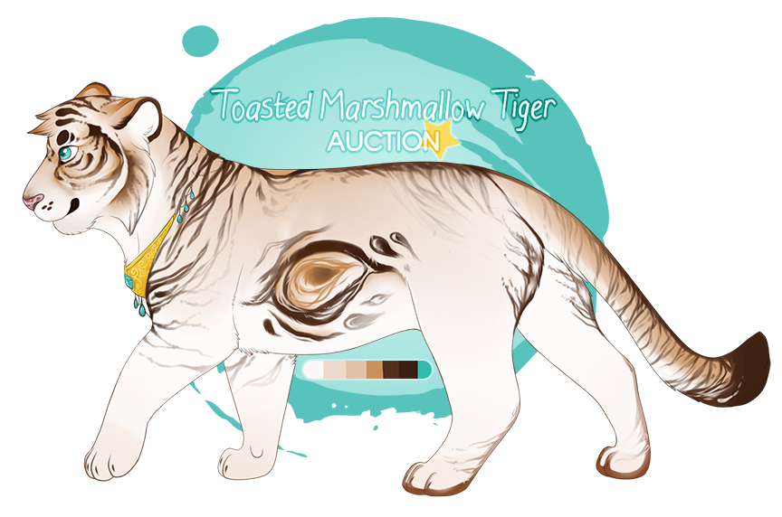 Toasted Marshmallow Tiger AUCTION - CLOSED