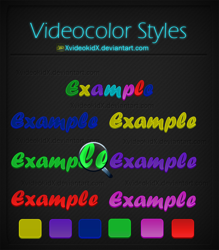 Videocolor Styles