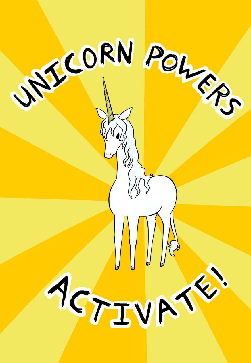 Unicorn powers yellow version