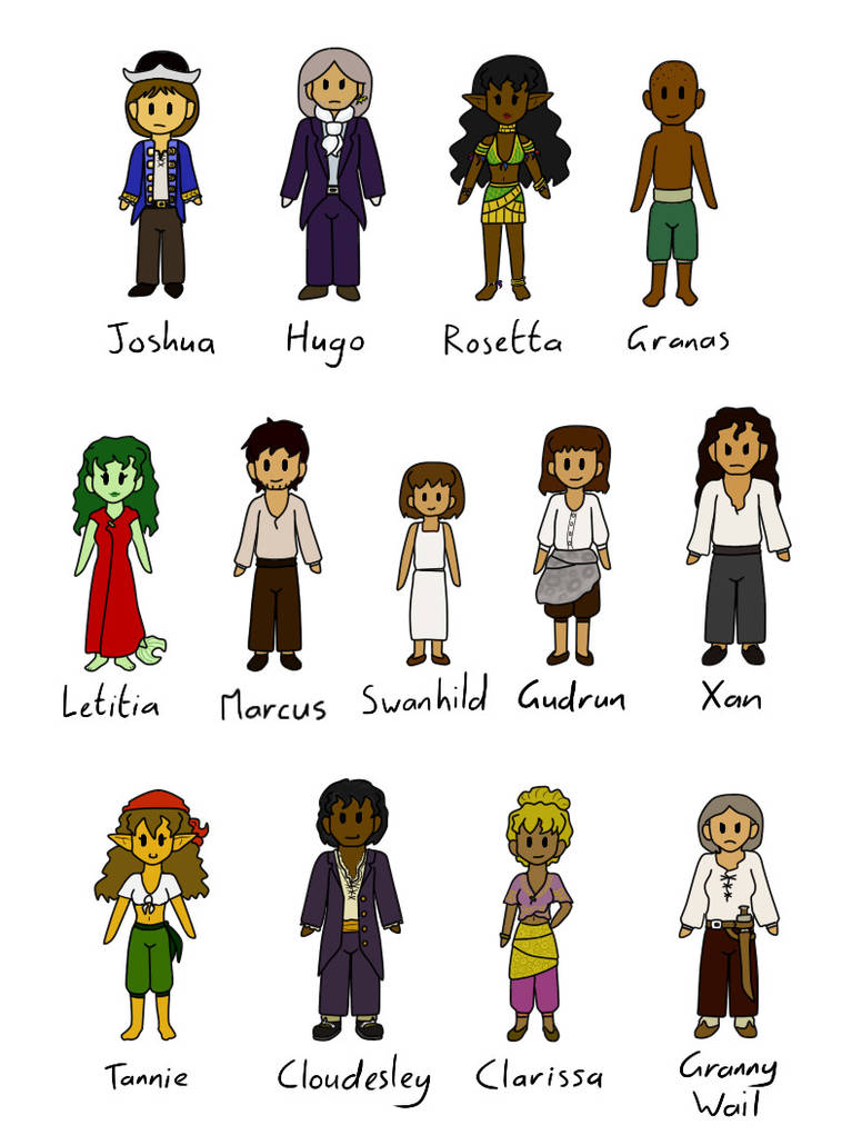 Map Treasure Chibis by PuddingValkyrie on DeviantArt