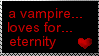 Like only a vampire can...