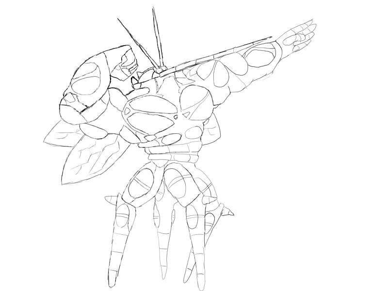 Buzzwole - Sketch by noticemeesenpai on DeviantArt