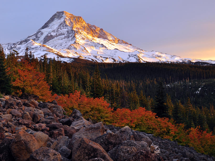 Mount Hood Autumn Sunset