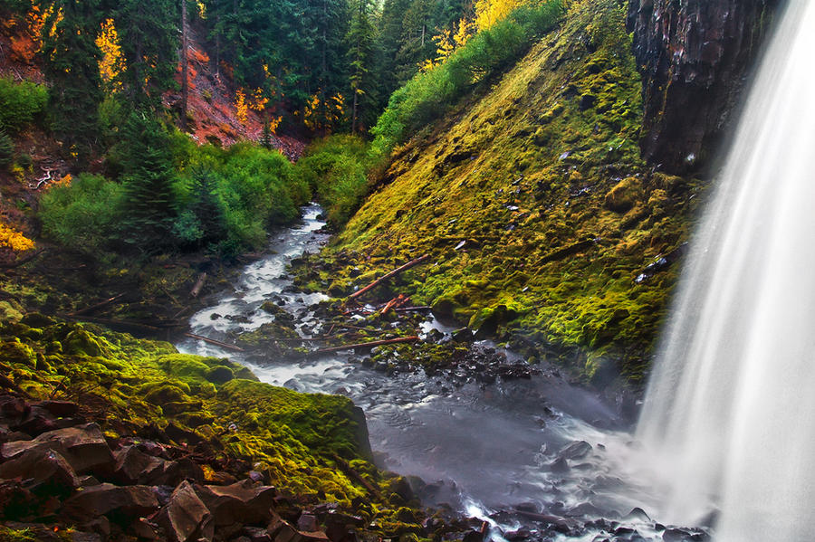 Tamanawas Falls, Autumn Study