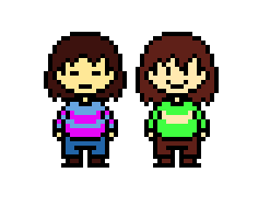 Undertale Chara And Frisk Overworld My Take By Nerveabhorrence On Deviantart Undertale Chara And Frisk Overworld My Take By Nerveabhorrence On Deviantart