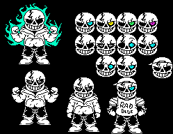 Undertale Hardmode Sans Fight Phase 3. by MatTheSleepyBoi on