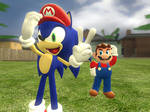 Mario and Sonic best friends by ErichGrooms3