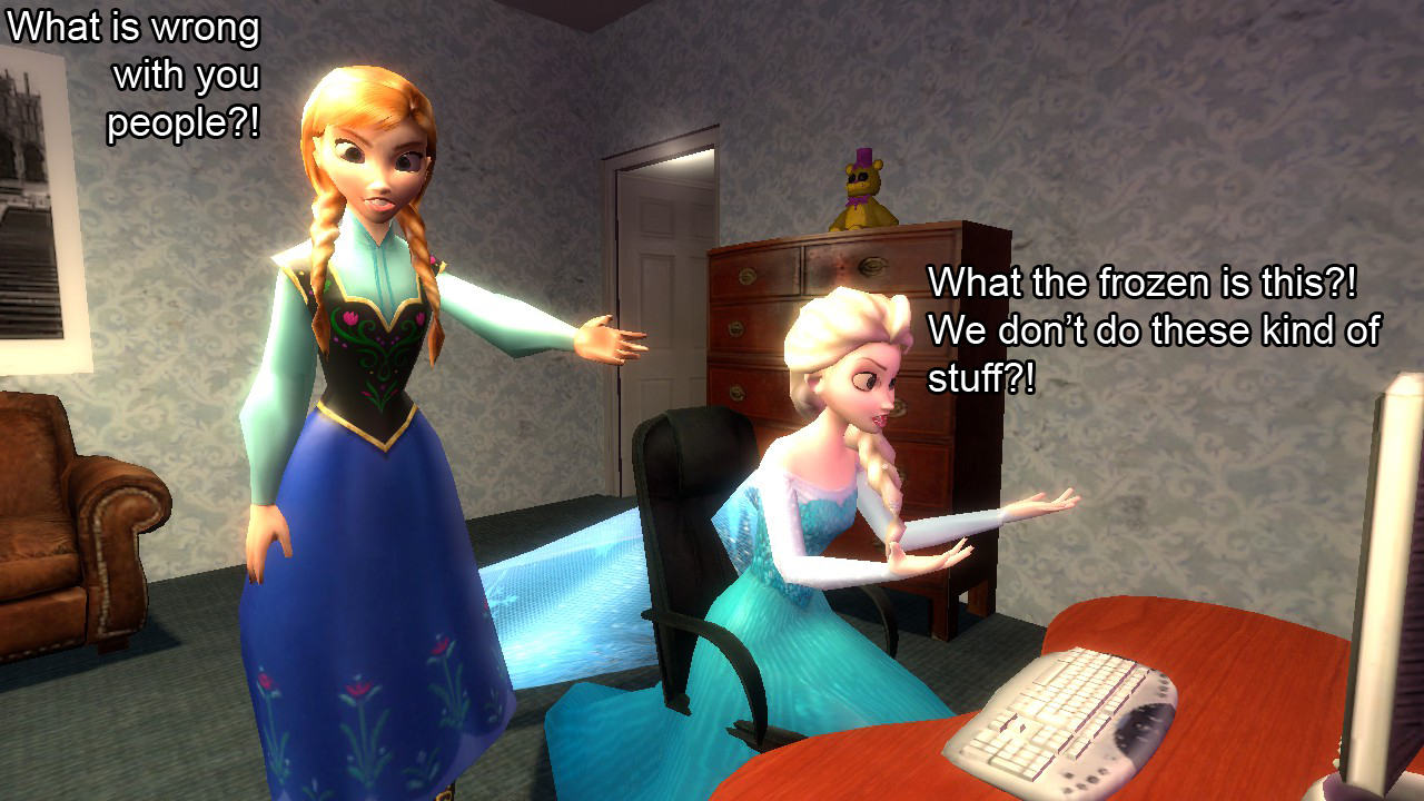 Haalbaar prototype 945 Elsa and Anna's Reaction to Frozen Rule 34 SFM art by ErichGrooms3 on  DeviantArt