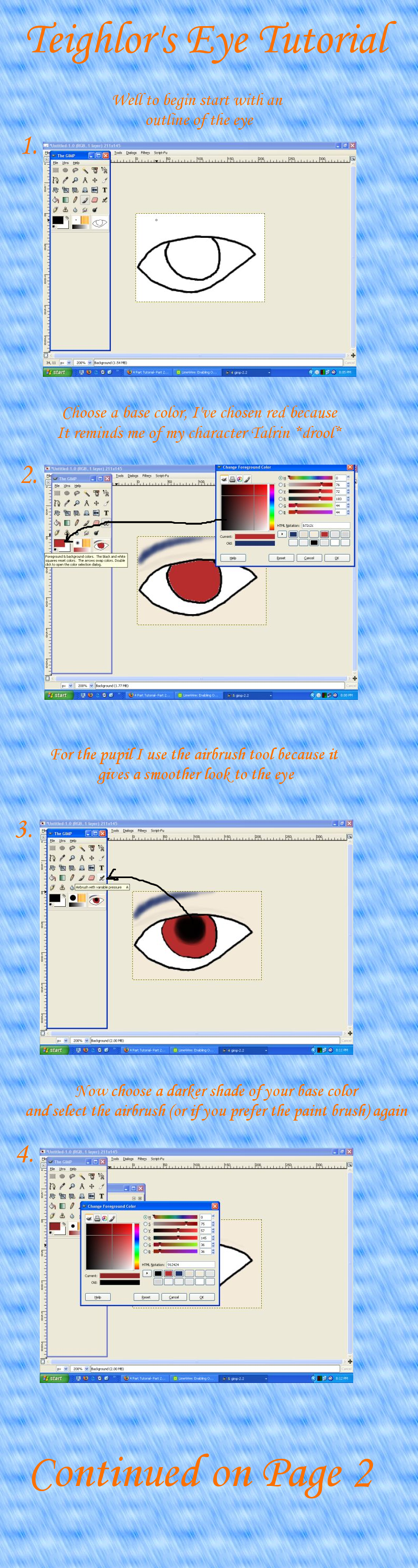 Eye Tutorial - Gimp pg. 1