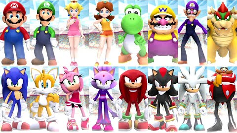 Mario And Sonic All Characters