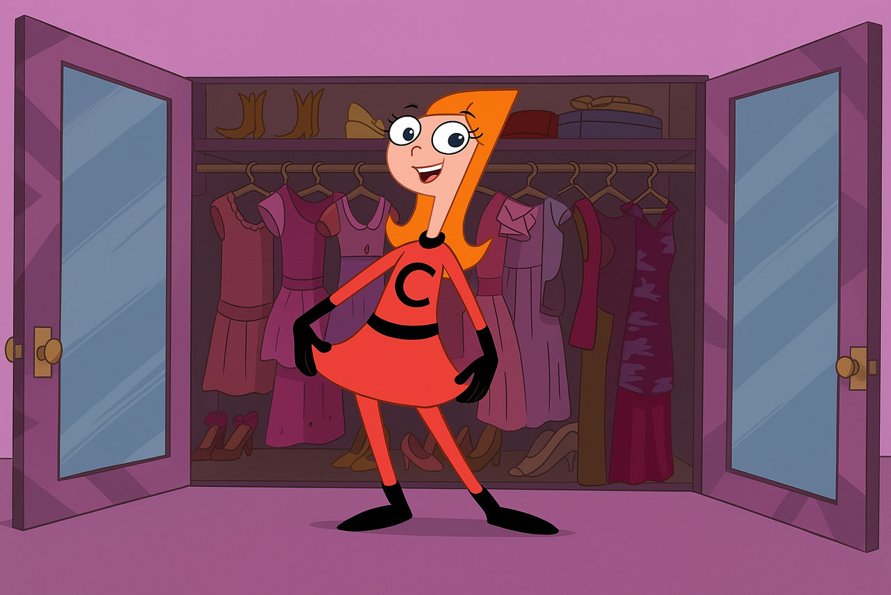 Candace Flynn DressUp Elastic Suit Captain Flex AI by LoudCasaFanRico ...