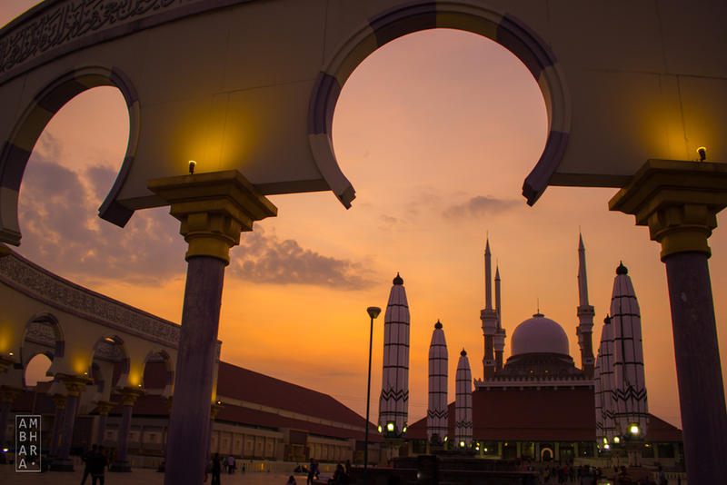 Sunset at Masjid Agung Jawa Tengah